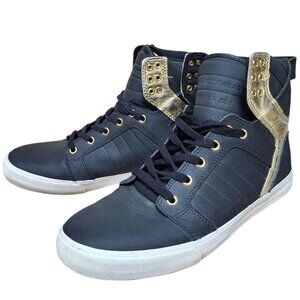 Supra Muska Skytop II Black/Gold Mens 11